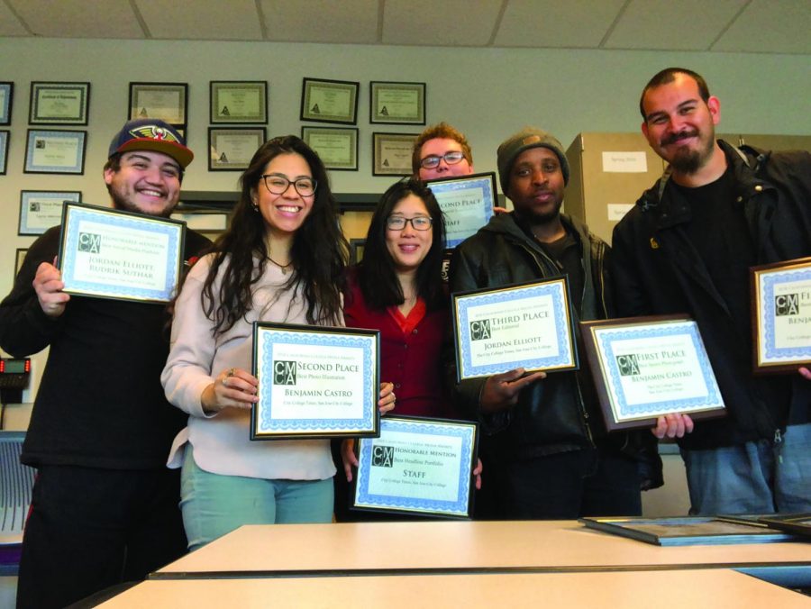 Times staff showing their mettle, from left: Gio Gaxiola, Joeanna Lopez, Tammy Do, Nick Johnson, Reginald Webb and Benjamin Castro.