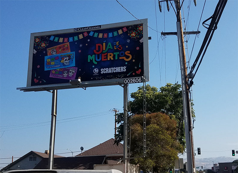 A billboard located in South San Jose