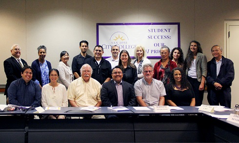 Academic Senate gathers for a group photo September 1, 2015