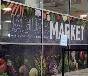 San Jose City College offers free groceries for Jaguars at the Jaguar Market, located in the Student Center. The Jaguar Market is one of many resources the college offers to those on campus in need.