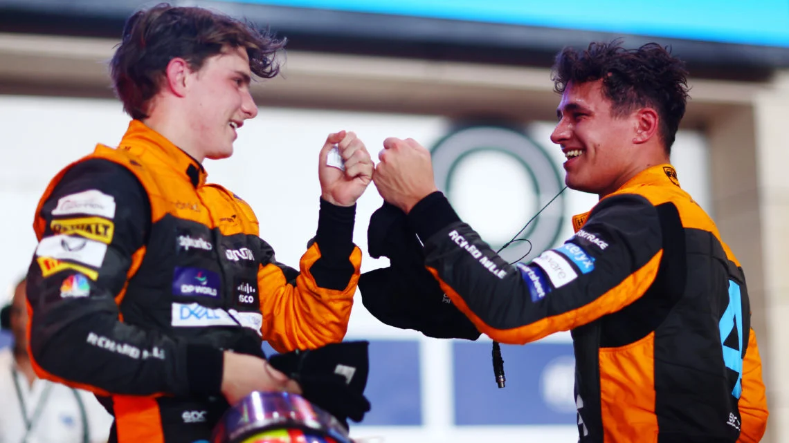 Oscar Piastri (Left), Lando Norris (Right)