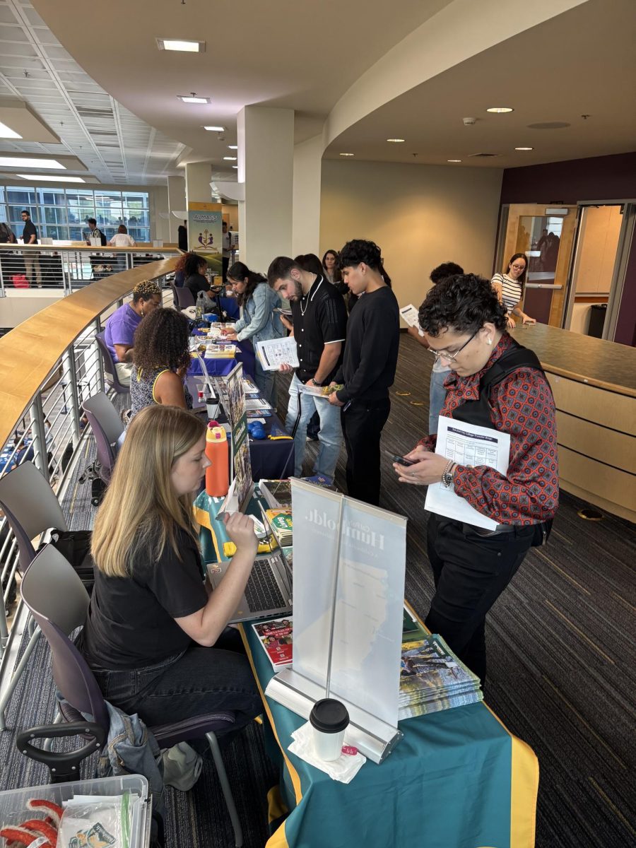 San Jose City College students gathered in the Student Center for the Transfer Fair on Sept. 18, 2025.  
