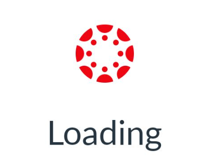 Screenshot of a Canvas loading page