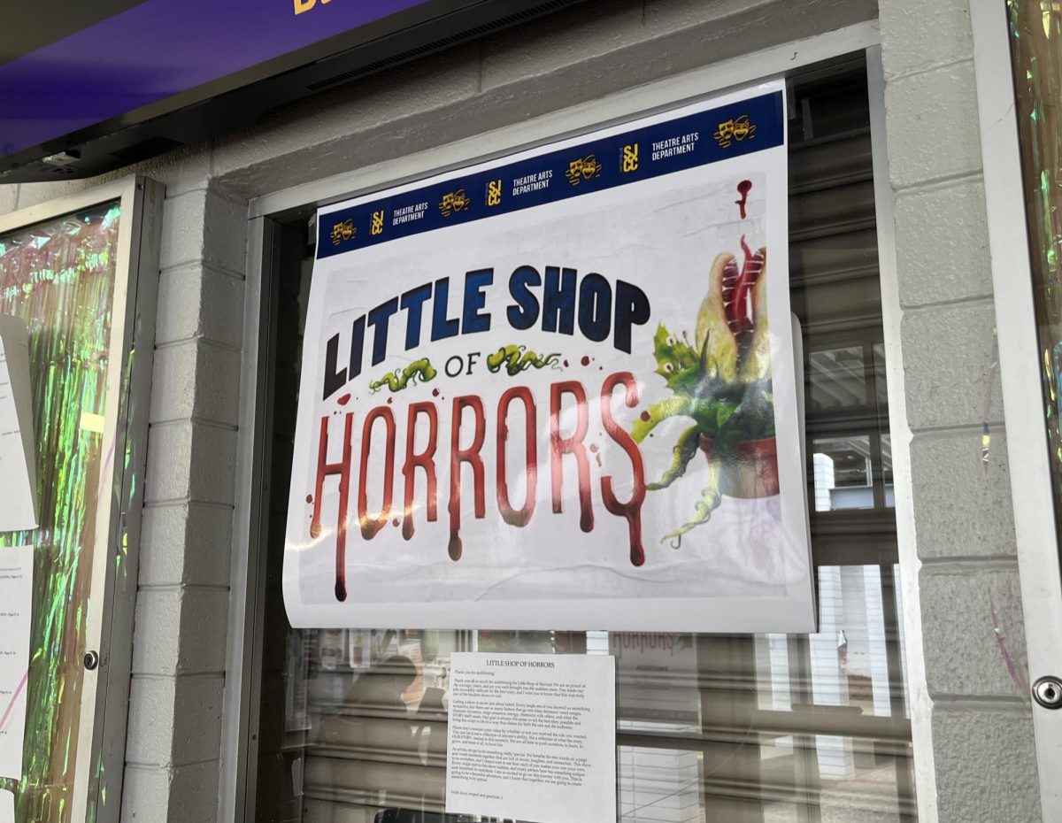 A poster advertisement for the upcoming play.