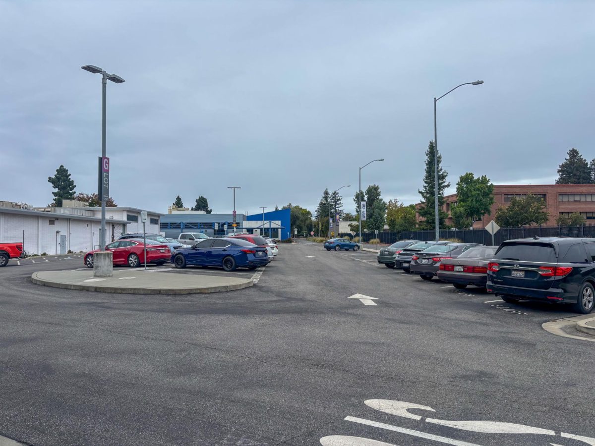Cars parked on SJCC parking lot on October 15