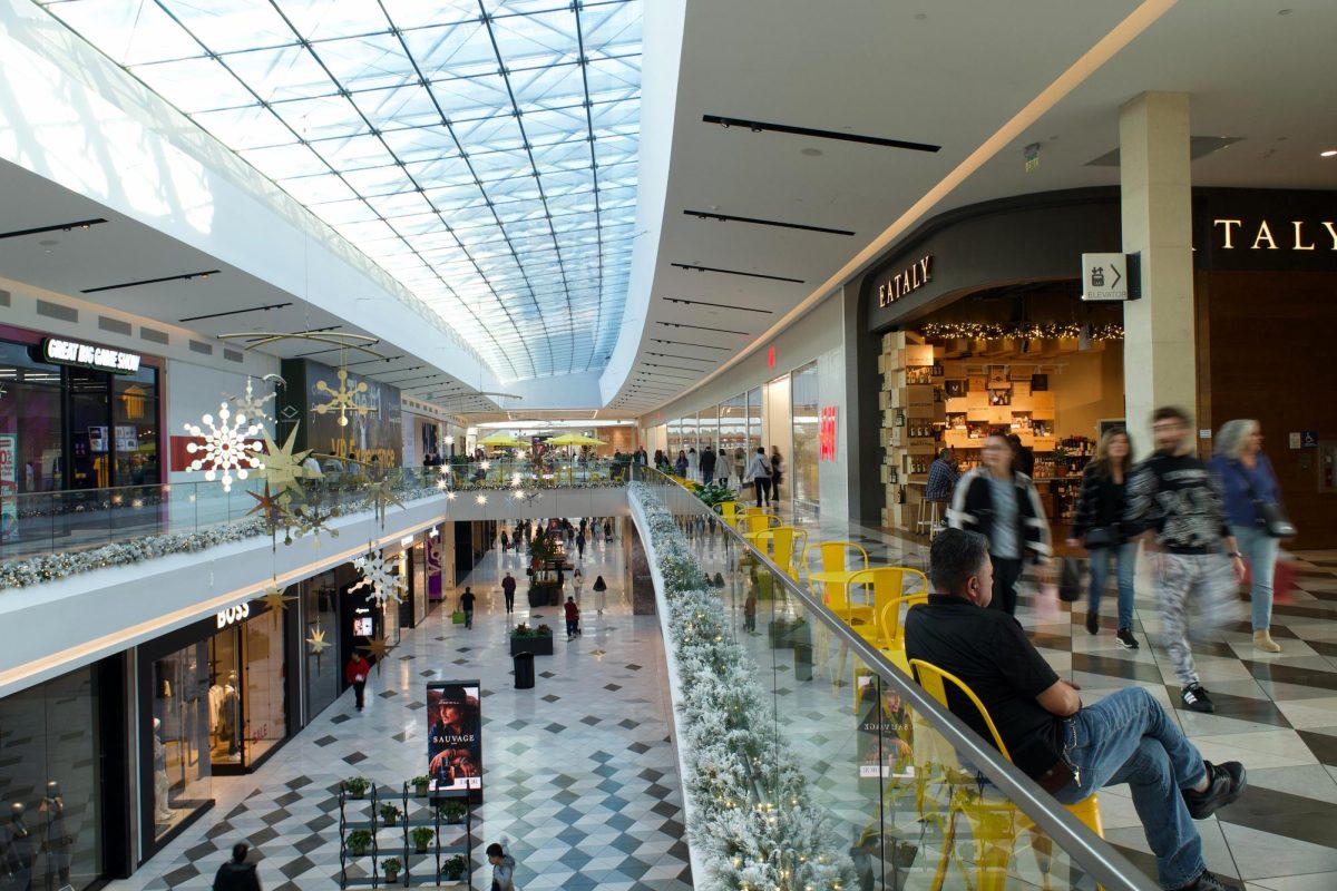 Shoppers at Valley Fair on Dec. 1, 2025.