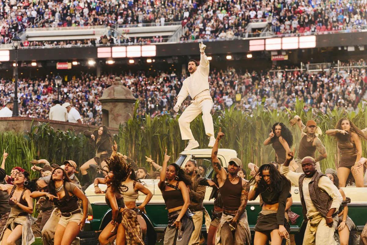 Bad Bunny's Super Bowl halftime show. Image credit: Apple